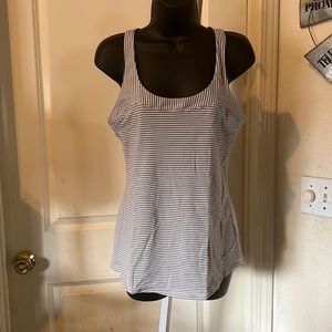 Lululemon striped gray tank